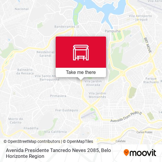 Avenida Presidente Tancredo Neves 2085 map