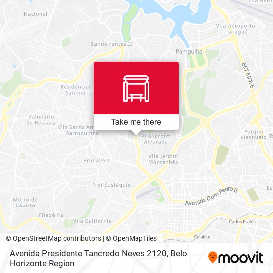 Mapa Avenida Presidente Tancredo Neves 2120