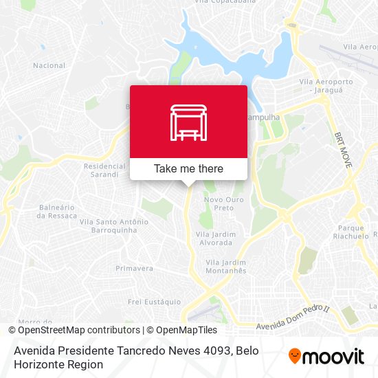 Mapa Avenida Presidente Tancredo Neves 4093