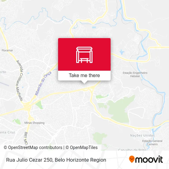 Rua Julio Cezar 250 map