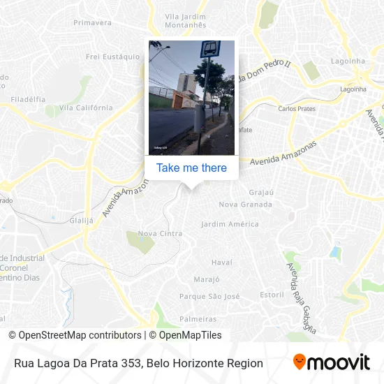 Rua Lagoa Da Prata 353 map