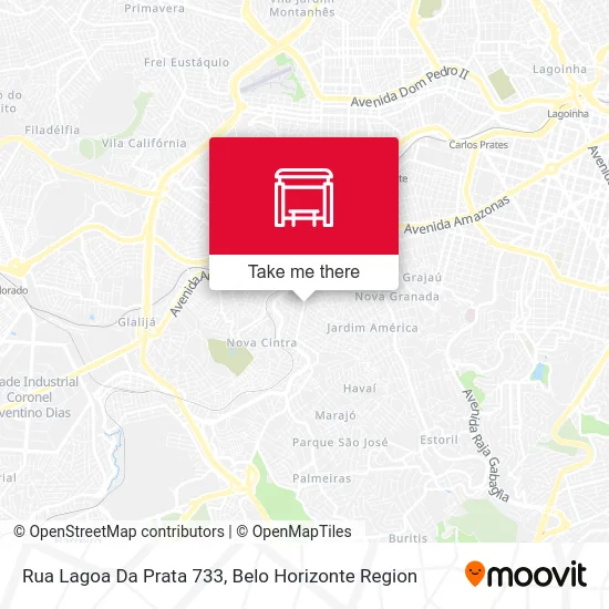 Rua Lagoa Da Prata 733 map