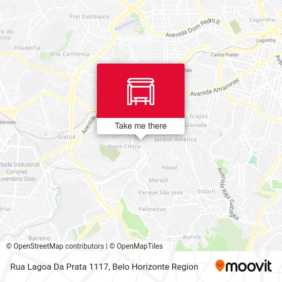 Rua Lagoa Da Prata 1117 map