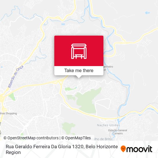 Rua Geraldo Ferreira Da Gloria 1320 map