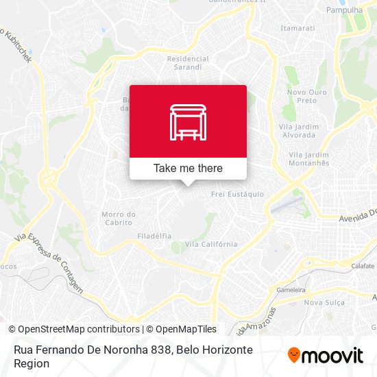 Rua Fernando De Noronha 838 map
