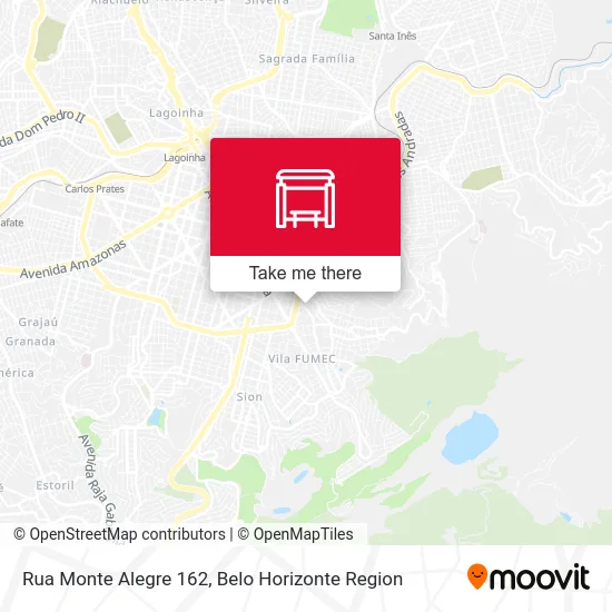 Rua Monte Alegre 162 map