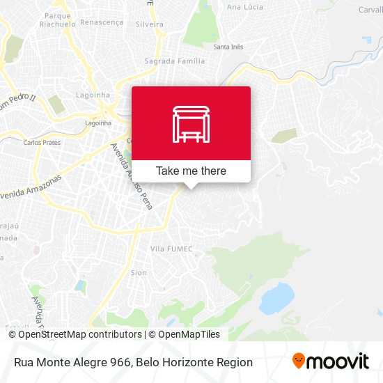 Rua Monte Alegre 966 map