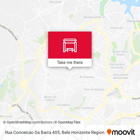 Rua Conceicao Da Barra 405 map