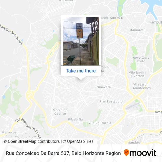 Rua Conceicao Da Barra 537 map