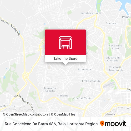 Rua Conceicao Da Barra 686 map