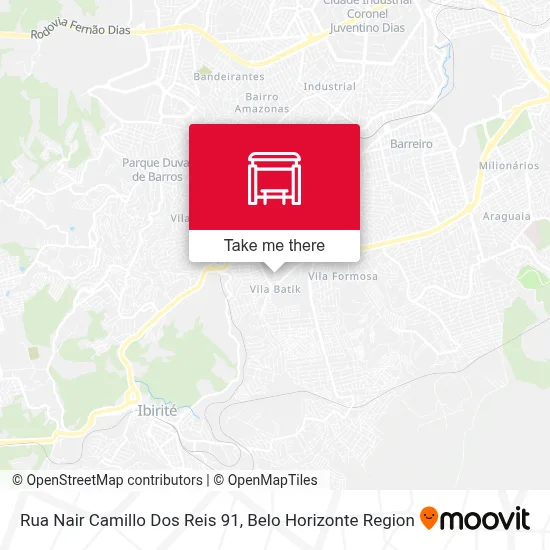 Rua Nair Camillo Dos Reis 91 map