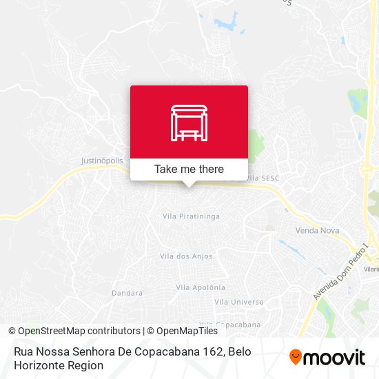 Rua Nossa Senhora De Copacabana 162 map