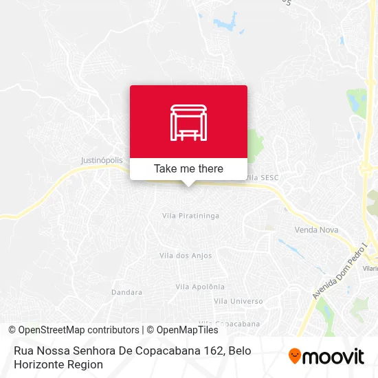 Rua Nossa Senhora De Copacabana 162 map