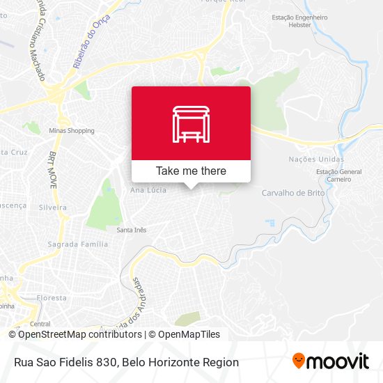 Rua Sao Fidelis 830 map