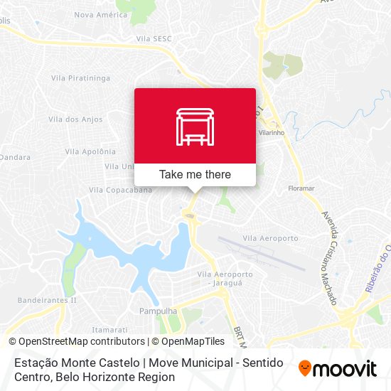 Estação Monte Castelo | Move Municipal - Sentido Centro map