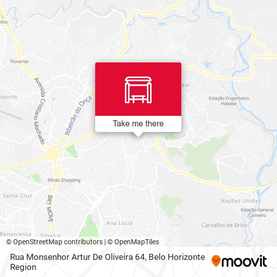 Rua Monsenhor Artur De Oliveira 64 map