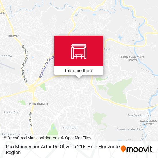 Rua Monsenhor Artur De Oliveira 215 map
