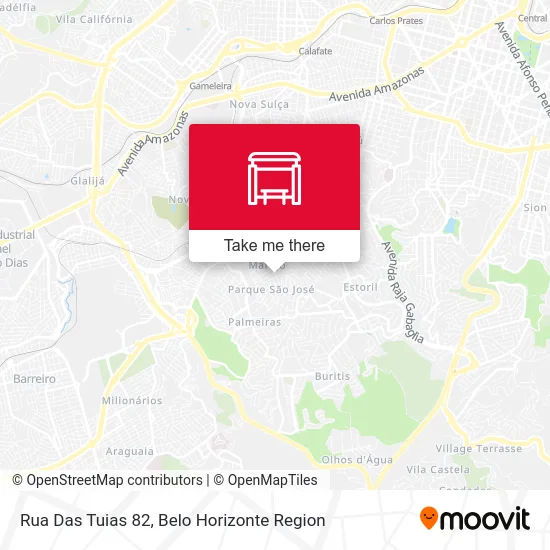 Rua Das Tuias 82 map