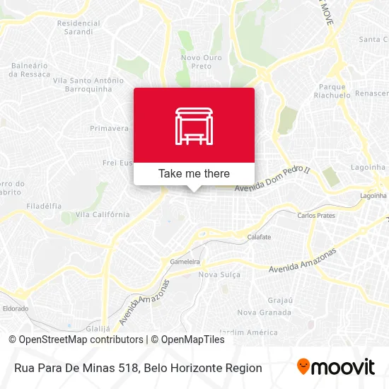 Rua Para De Minas 518 map