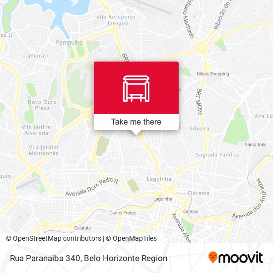 Rua Paranaiba 340 map