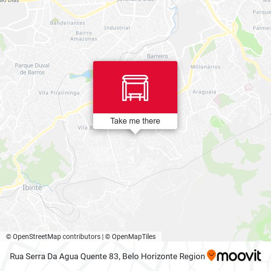 Rua Serra Da Agua Quente 83 map
