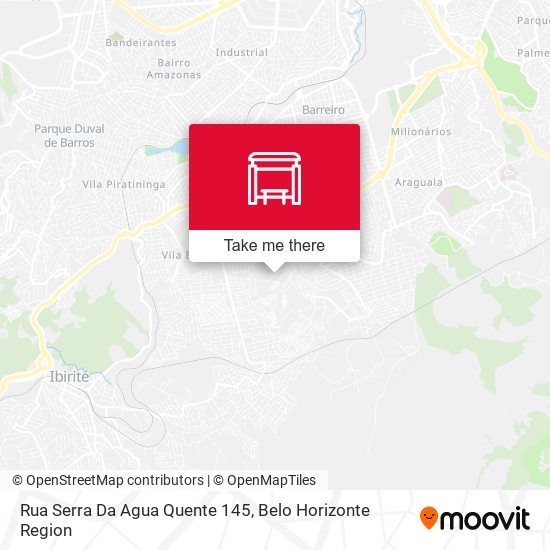 Rua Serra Da Agua Quente 145 map