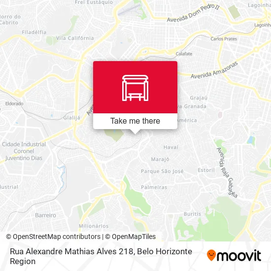 Rua Alexandre Mathias Alves 218 map
