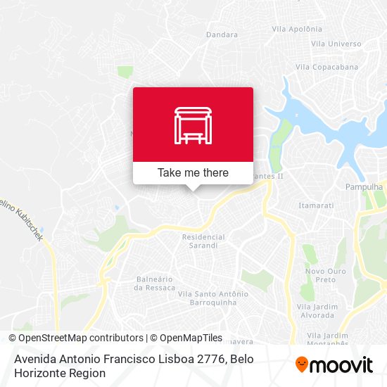 Avenida Antonio Francisco Lisboa 2776 map