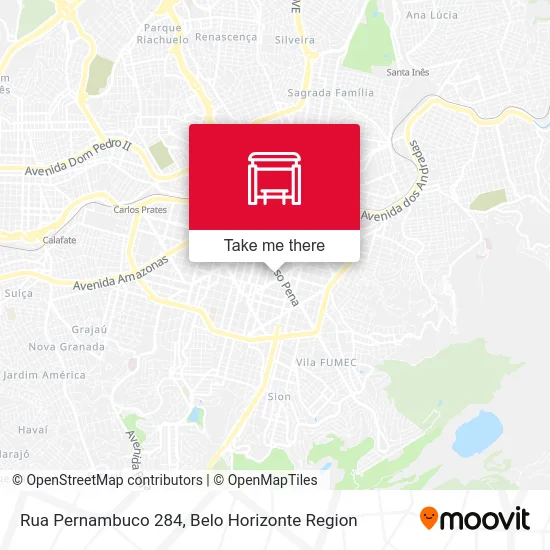 Rua Pernambuco 284 map