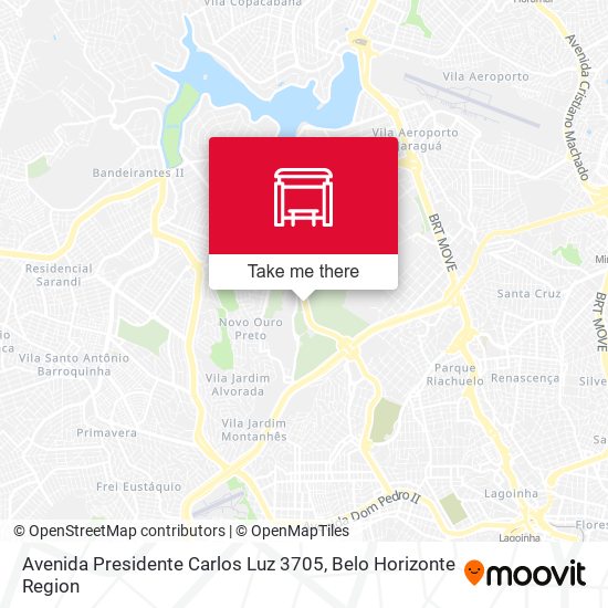 Mapa Avenida Presidente Carlos Luz 3705