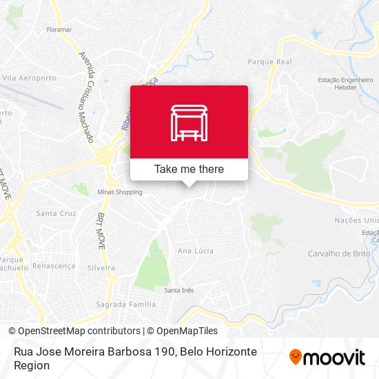 Rua Jose Moreira Barbosa 190 map