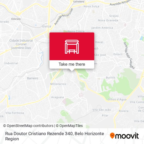 Rua Doutor Cristiano Rezende 340 map