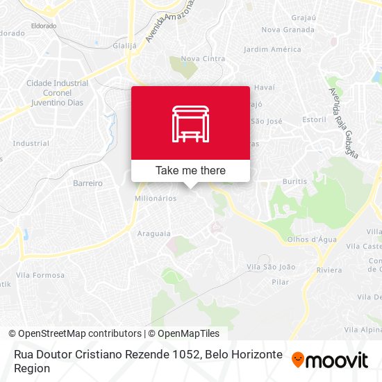 Rua Doutor Cristiano Rezende 1052 map