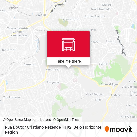 Rua Doutor Cristiano Rezende 1192 map