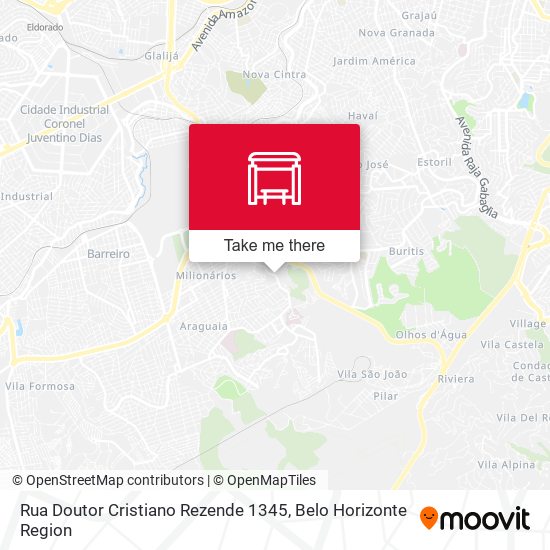 Rua Doutor Cristiano Rezende 1345 map