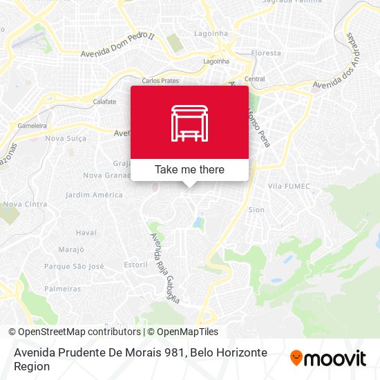 Avenida Prudente De Morais 981 map