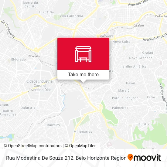 Rua Modestina De Souza 212 map