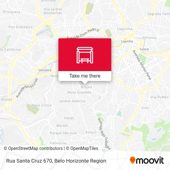 Rua Santa Cruz 670 map