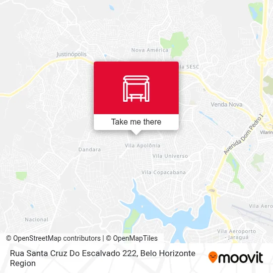 Rua Santa Cruz Do Escalvado 222 map