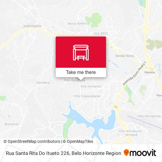 Rua Santa Rita Do Itueto 226 map