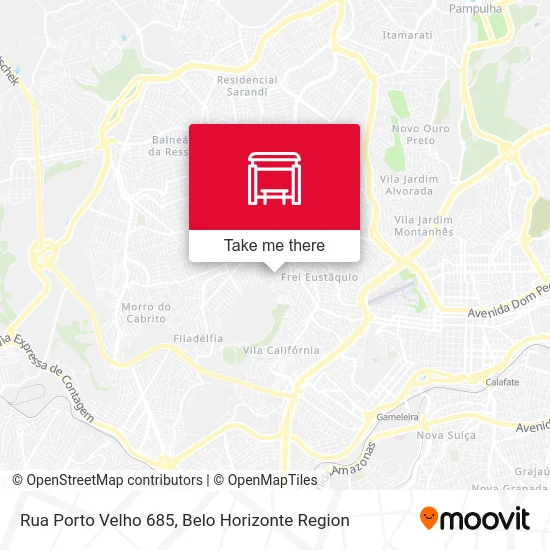Rua Porto Velho 685 map