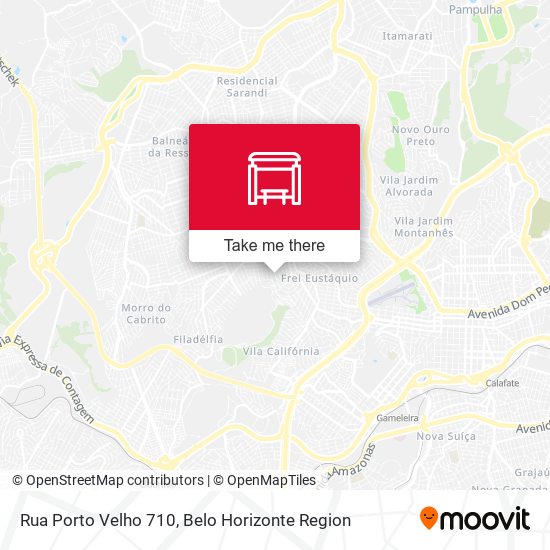 Rua Porto Velho 710 map