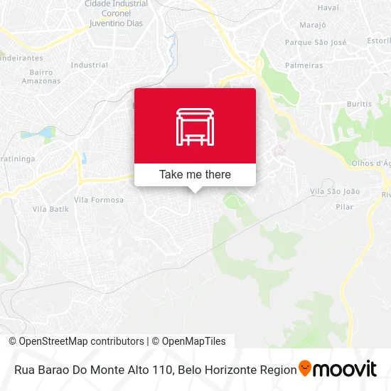 Rua Barao Do Monte Alto 110 map