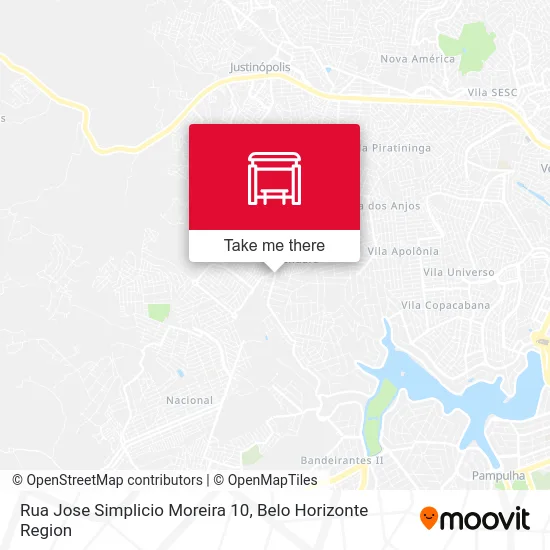 Rua Jose Simplicio Moreira 10 map