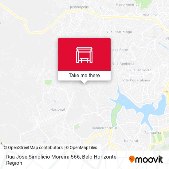 Rua Jose Simplicio Moreira 566 map