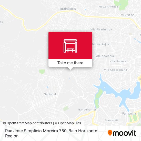 Rua Jose Simplicio Moreira 780 map