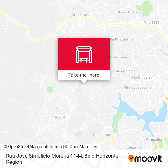 Rua Jose Simplicio Moreira 1144 map