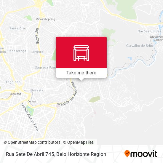 Rua Sete De Abril 745 map