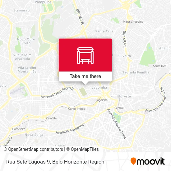 Rua Sete Lagoas 9 map