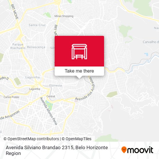 Mapa Avenida Silviano Brandao 2315